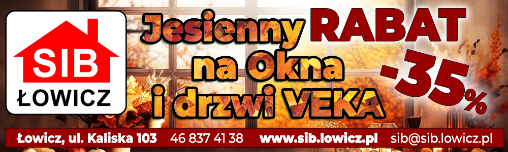 SIB Promocja jesienna -35% Na Okna i Drzwi VEKA