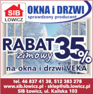 SIB Promocja zimowa -35% Na Okna i Drzwi VEKA